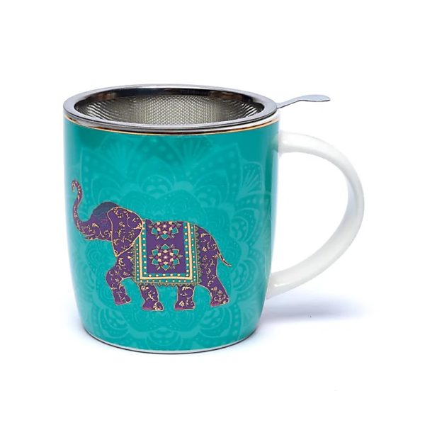 Tasse Infuseur à Thé Éléphant Indien